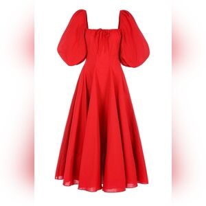 Selkie Red Day Dress L